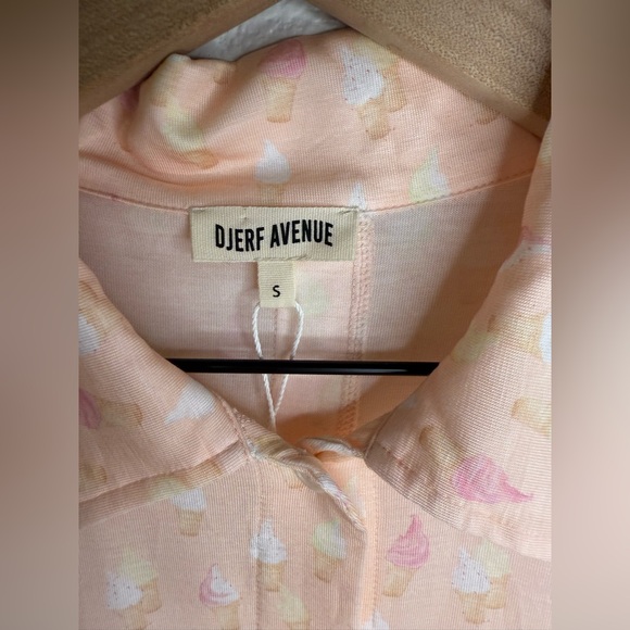 NEW Djerf Avenue Go Slow Shirt Summer Treat Small - Picture 3 of 10